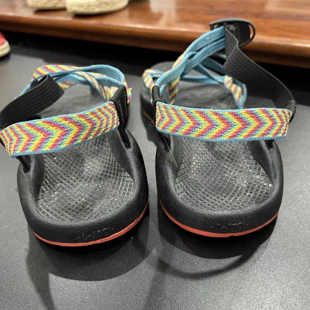 Chaco ZX2 Multi-Color Fabric Slip-on Women's US 10 Trail Hiking Sandals Shoes